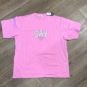 Balenciaga Pink Graphic Tee